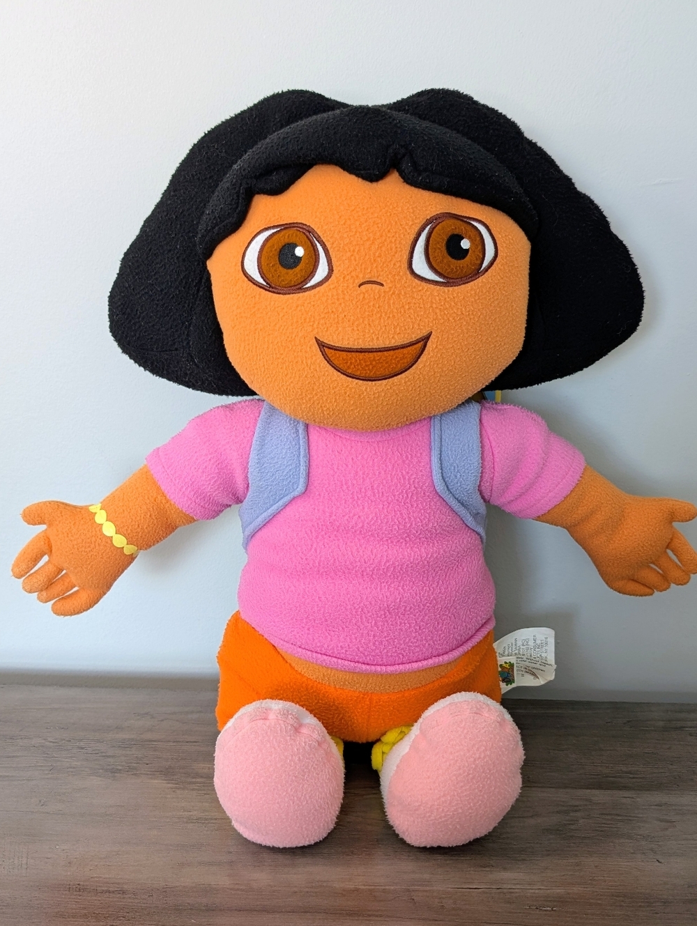 Dora the Explorer Plush Cuddle Pillow Large Plush w/ Backpack Nickelodeon 2002